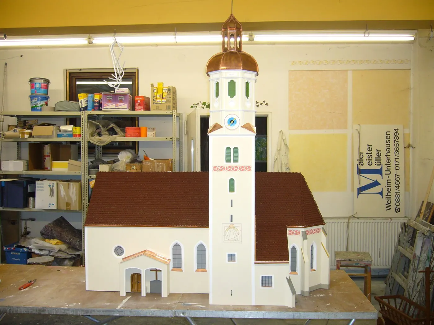 Kirchenmodell — Foto 2, Malermeister Müller, Weilheim